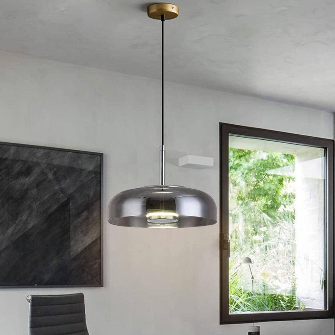 Grey Glass Pendant