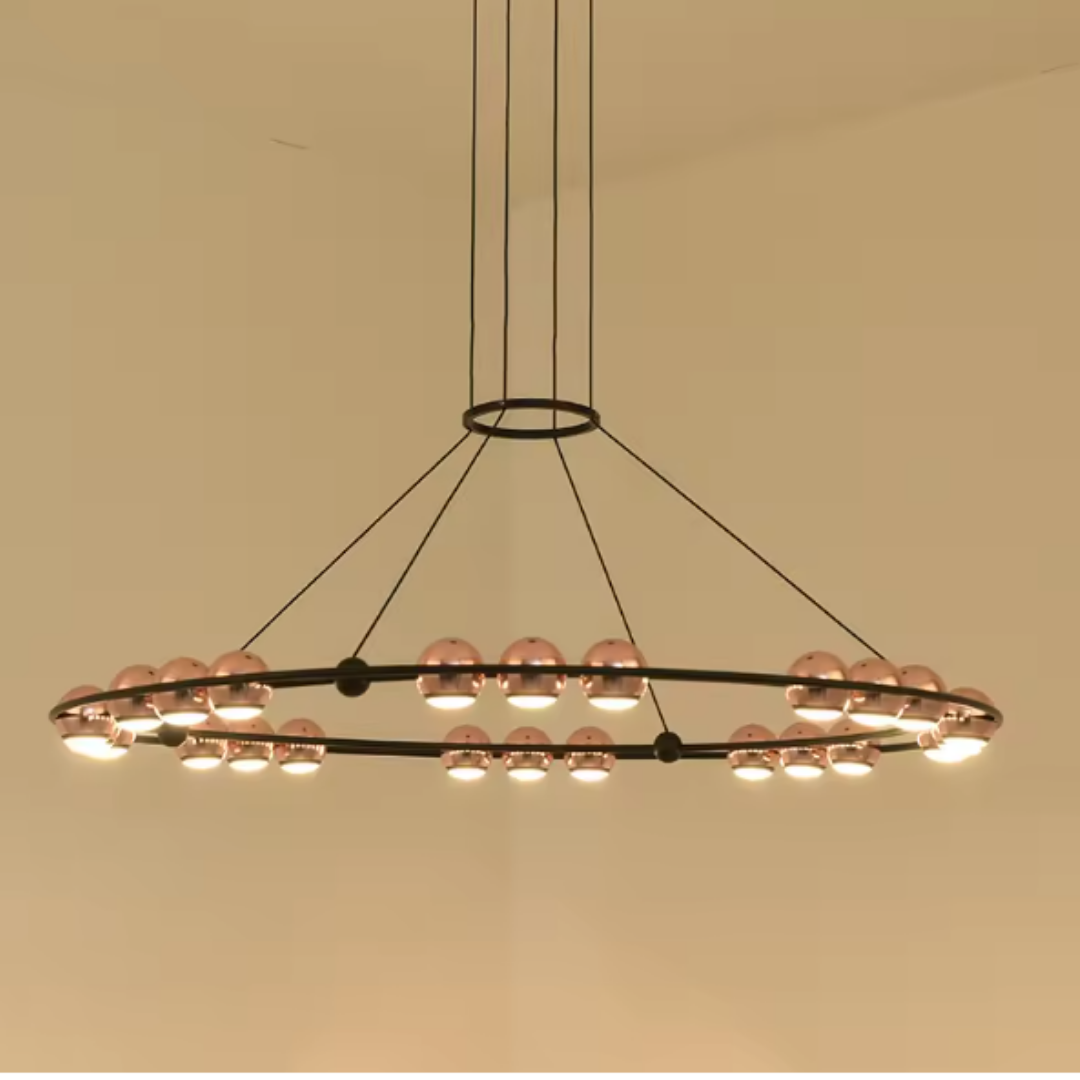 Oval Ball Chandelier