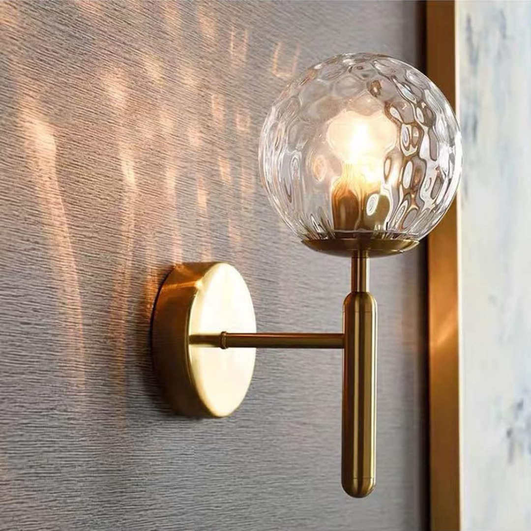 Glass Ball Wall Light