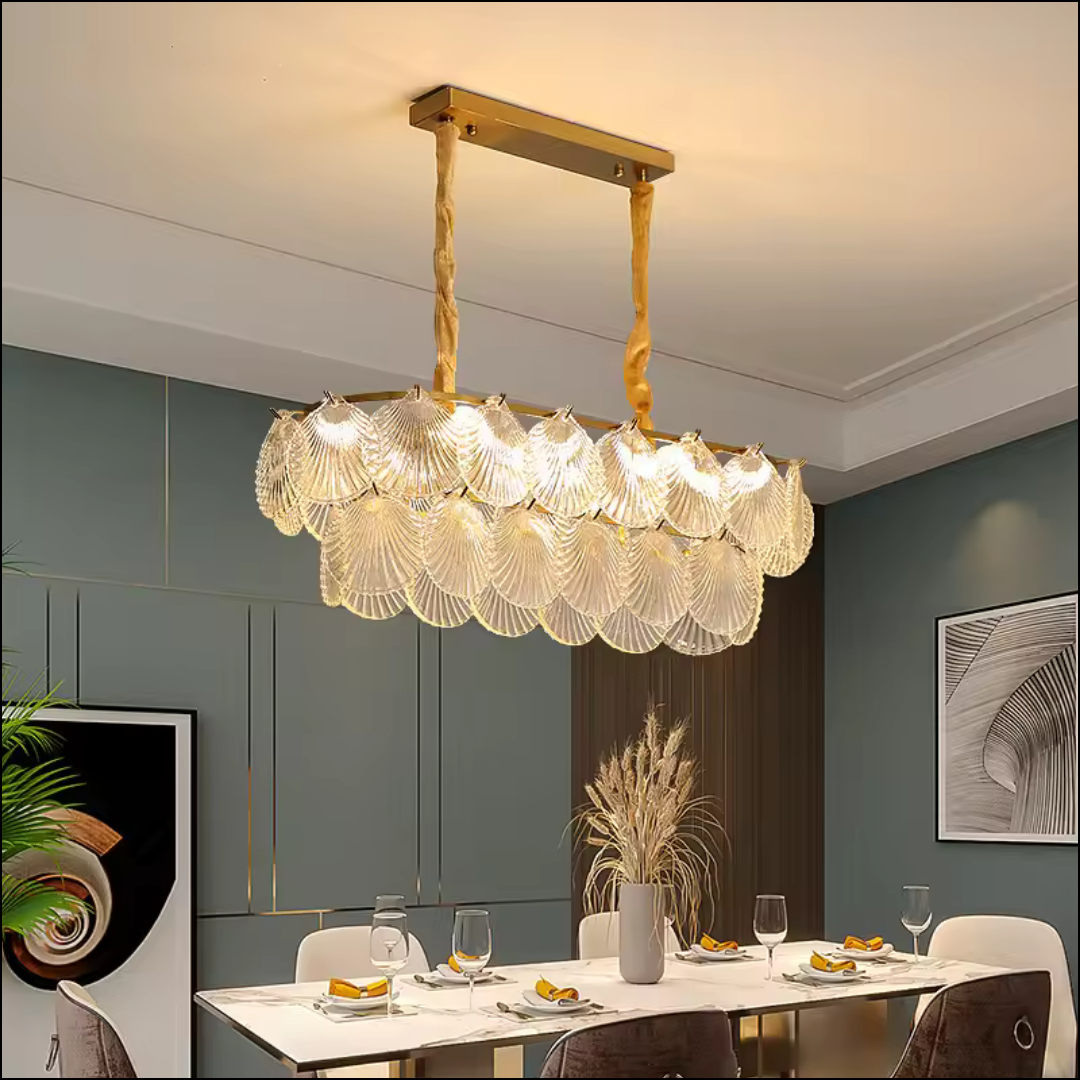 Crystal Leaf Chandelier