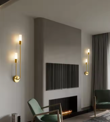 Gold Grip Wall Light