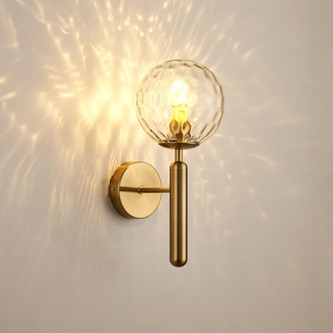 Glass Ball Wall Light