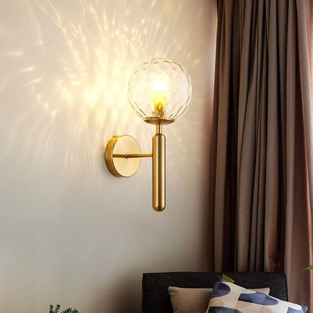 Glass Ball Wall Light