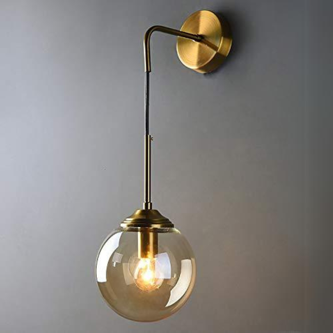 Golden Ball Wall Light