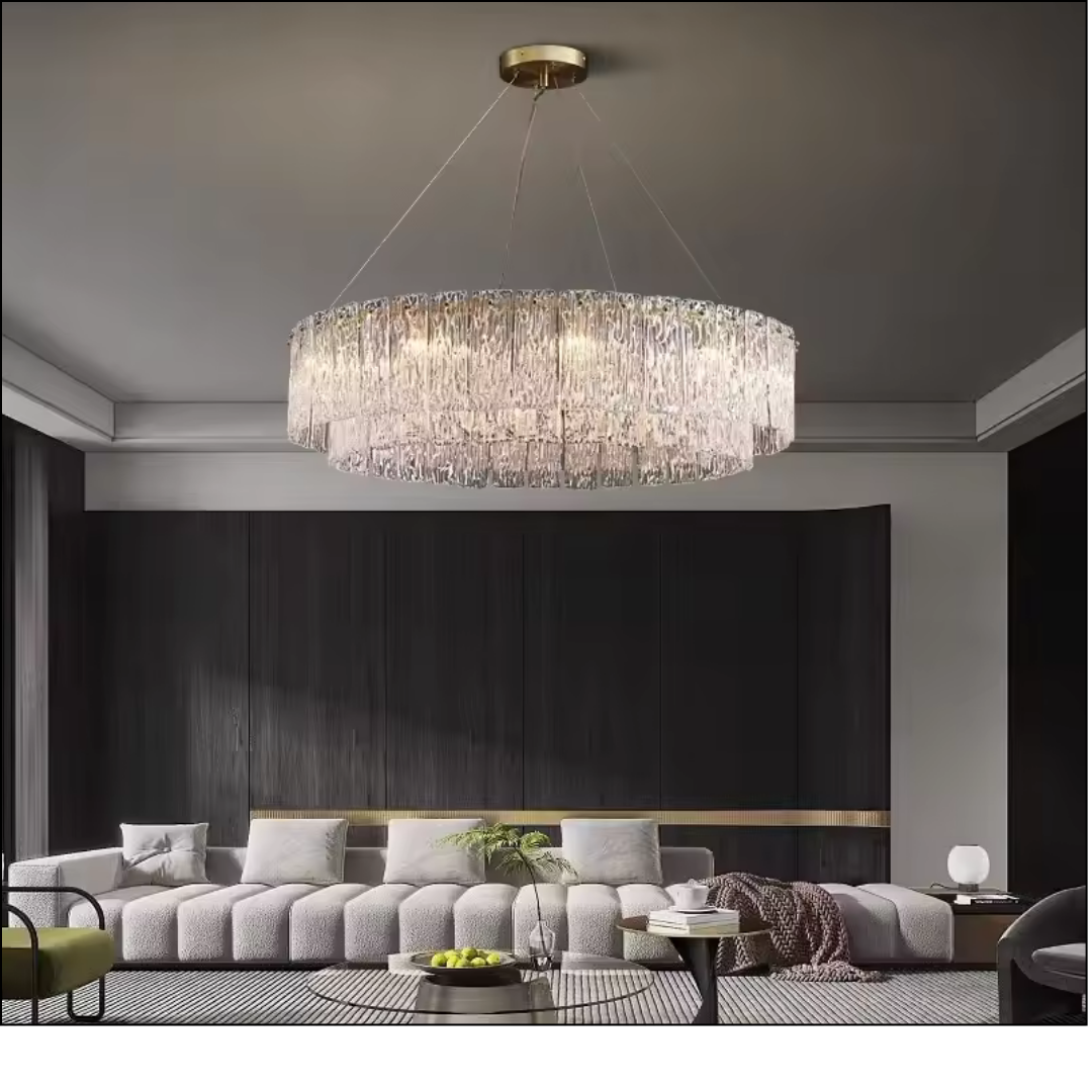 Fancy Patterned Crystal Chandelier
