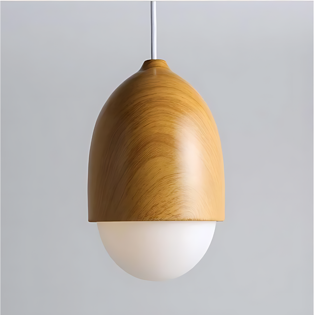 Nut Wood Pendant Light
