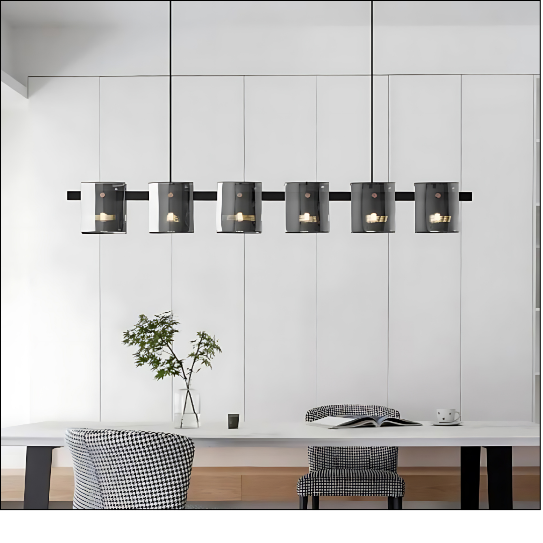 Smoky Glass Chandelier