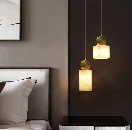 Marble Eclipse Pendant Light
