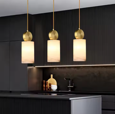 Marble Eclipse Pendant Light
