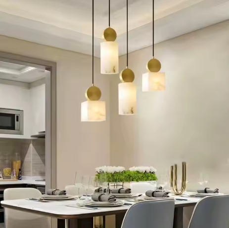 Marble Eclipse Pendant Light