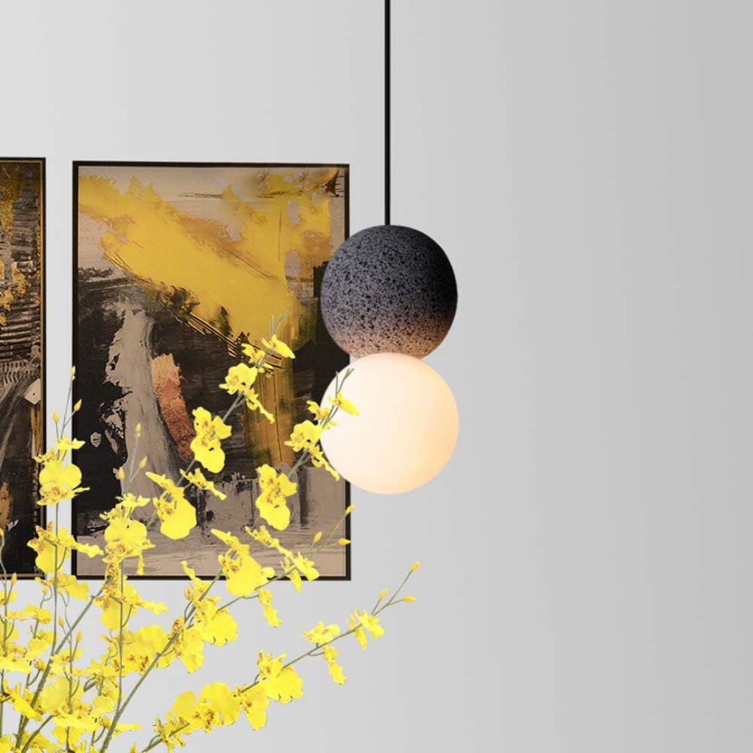 Ceramic Ball Pendant Light