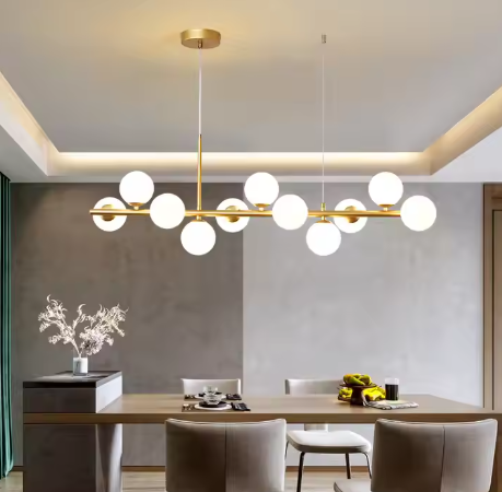 Glass Ball Chandelier