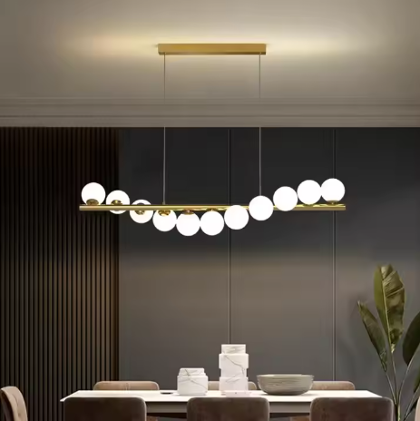 Glass Ball Chandelier