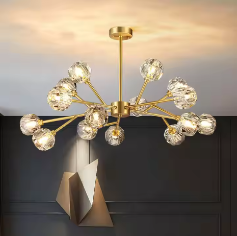 Celestial Glass Drops Chandelier