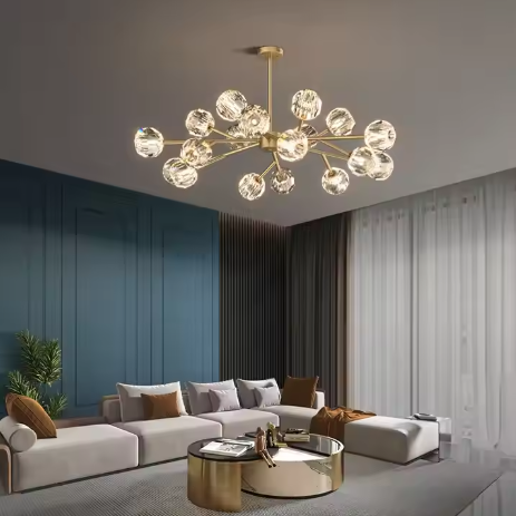 Celestial Glass Drops Chandelier