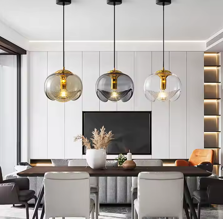 Flower Glass Pendant Lamps