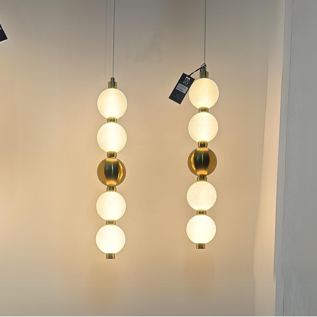 White Ball Pendant Light