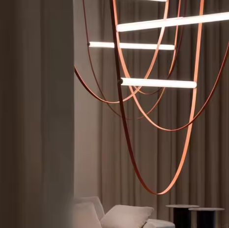 Leather Straps Chandelier