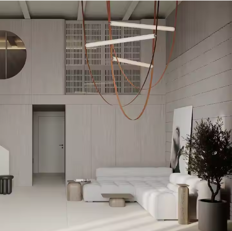 Leather Straps Chandelier