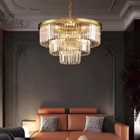 Golden Cascade Chandelier