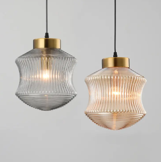 Fluted Glass Pendant