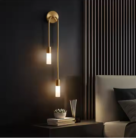 Gold Grip Wall Light