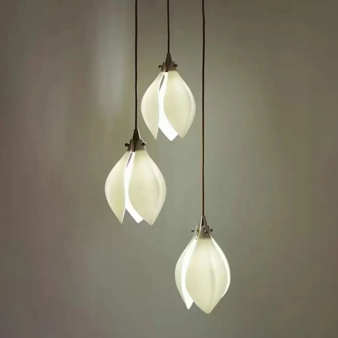 Blooming Lotus Chandelier 3pc Set