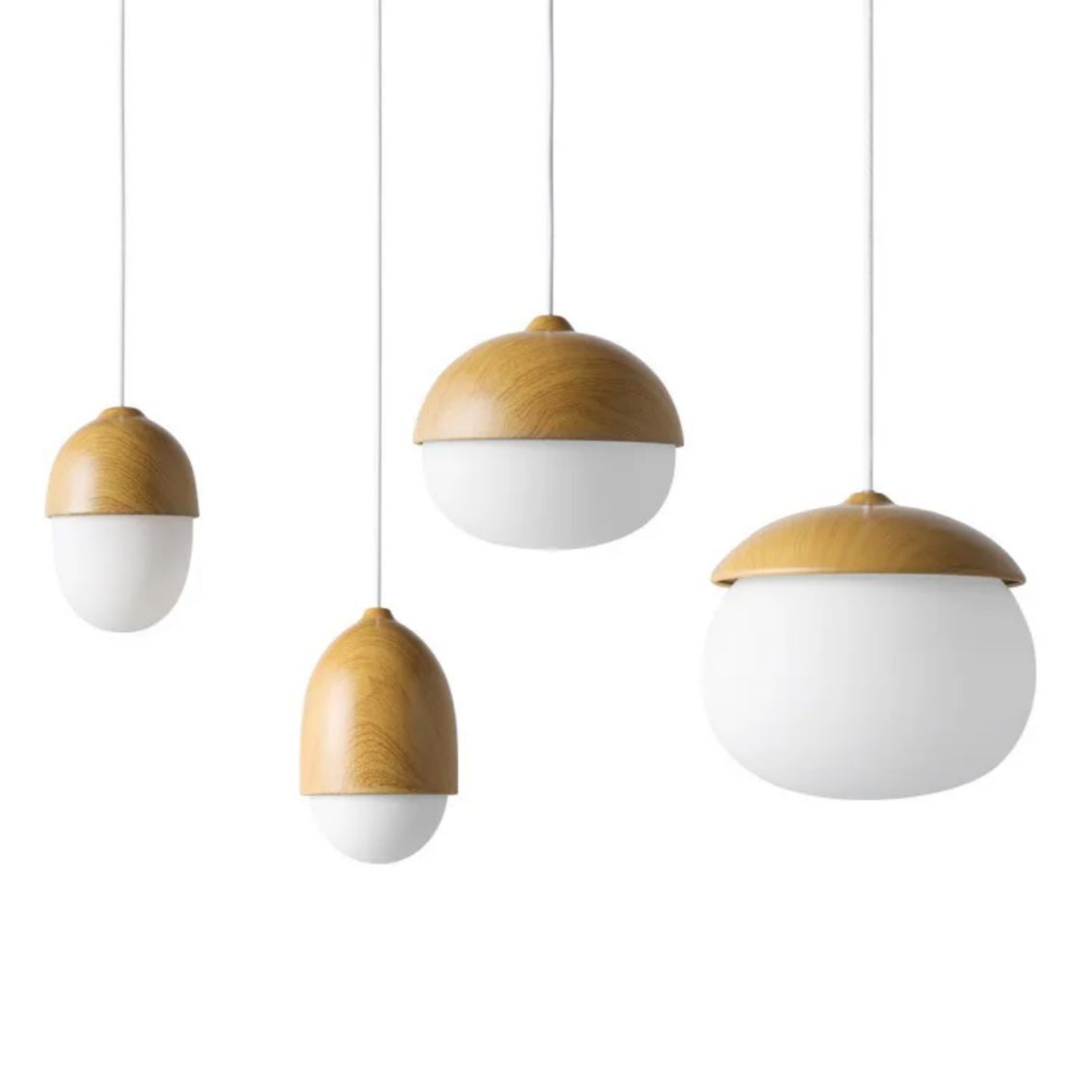 Wooden Finish Pendant Light