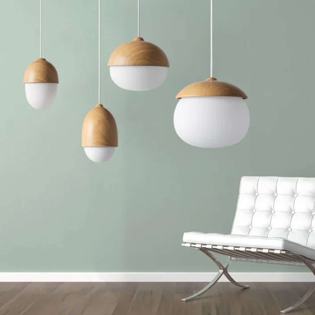 Wooden Finish Pendant Light