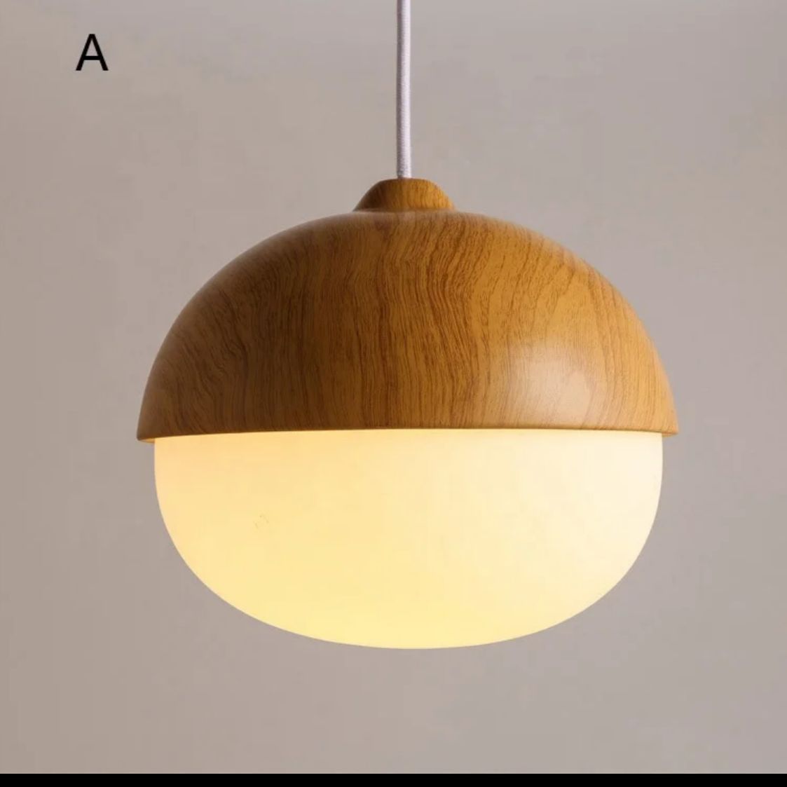 Wooden Finish Pendant Light
