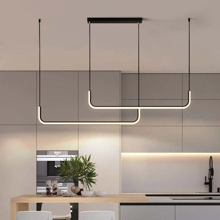 Double Sleek Desk Light