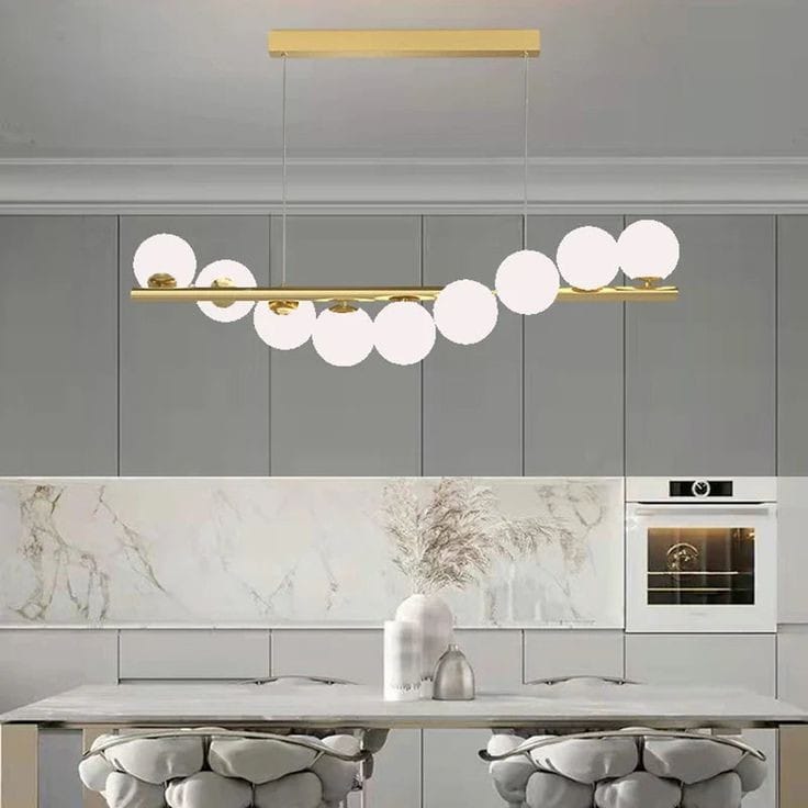 Glass Ball Chandelier