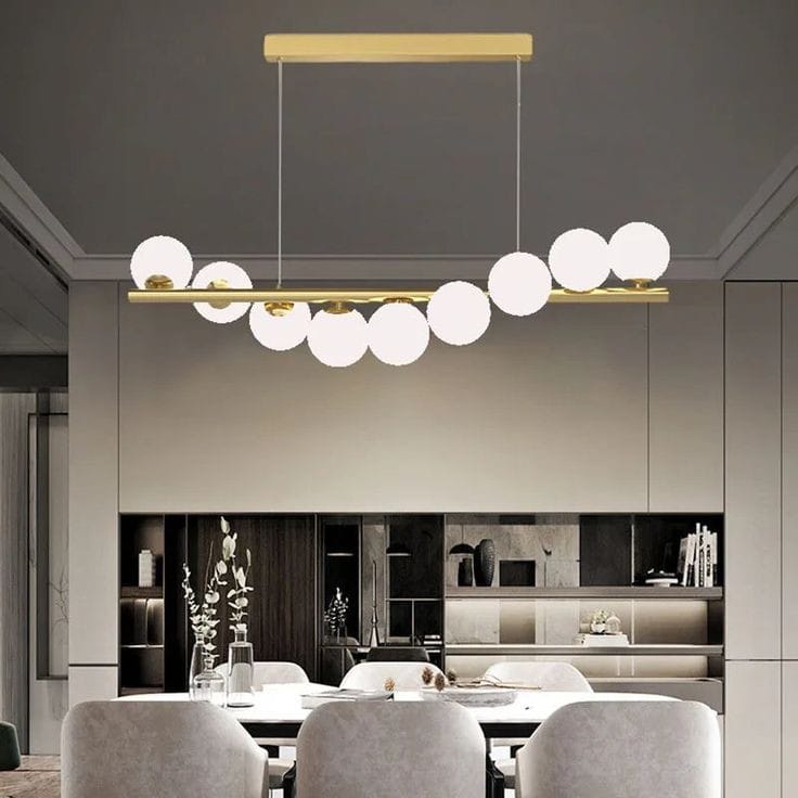 Glass Ball Chandelier
