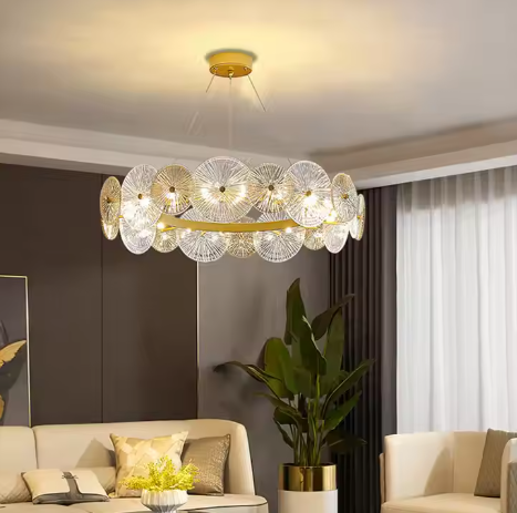 Gold Electroplated Chandelier