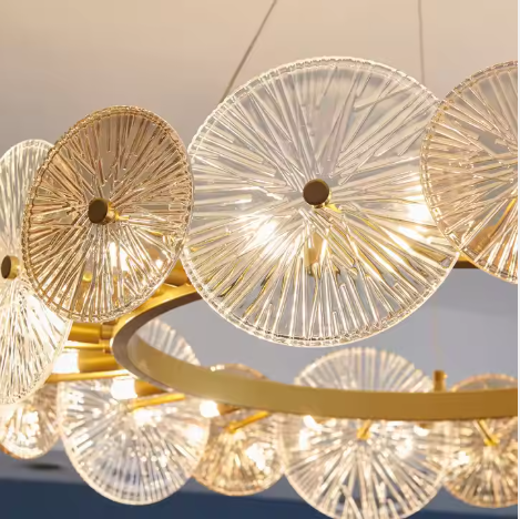 Gold Electroplated Chandelier