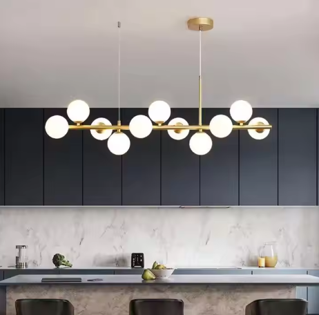 Glass Ball Chandelier