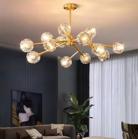 Celestial Glass Drops Chandelier