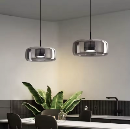 Round Smoky Pendant