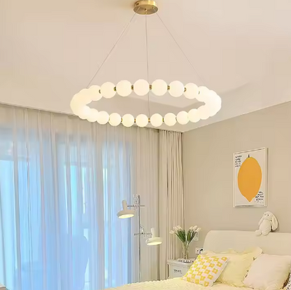 Glass Ball Chandelier