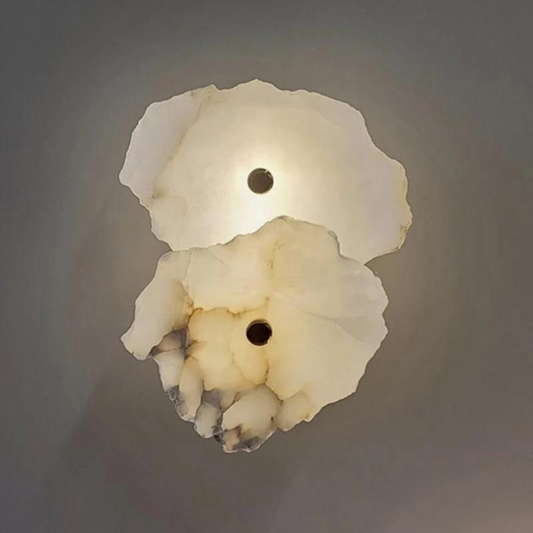 Back lit Marble Scone Light